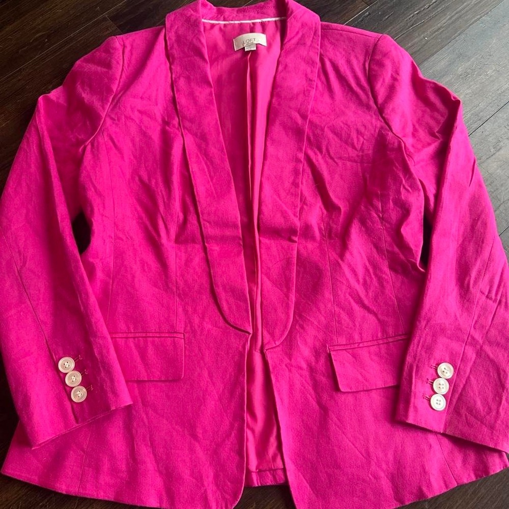 LOFT Pink Blazer size 6P